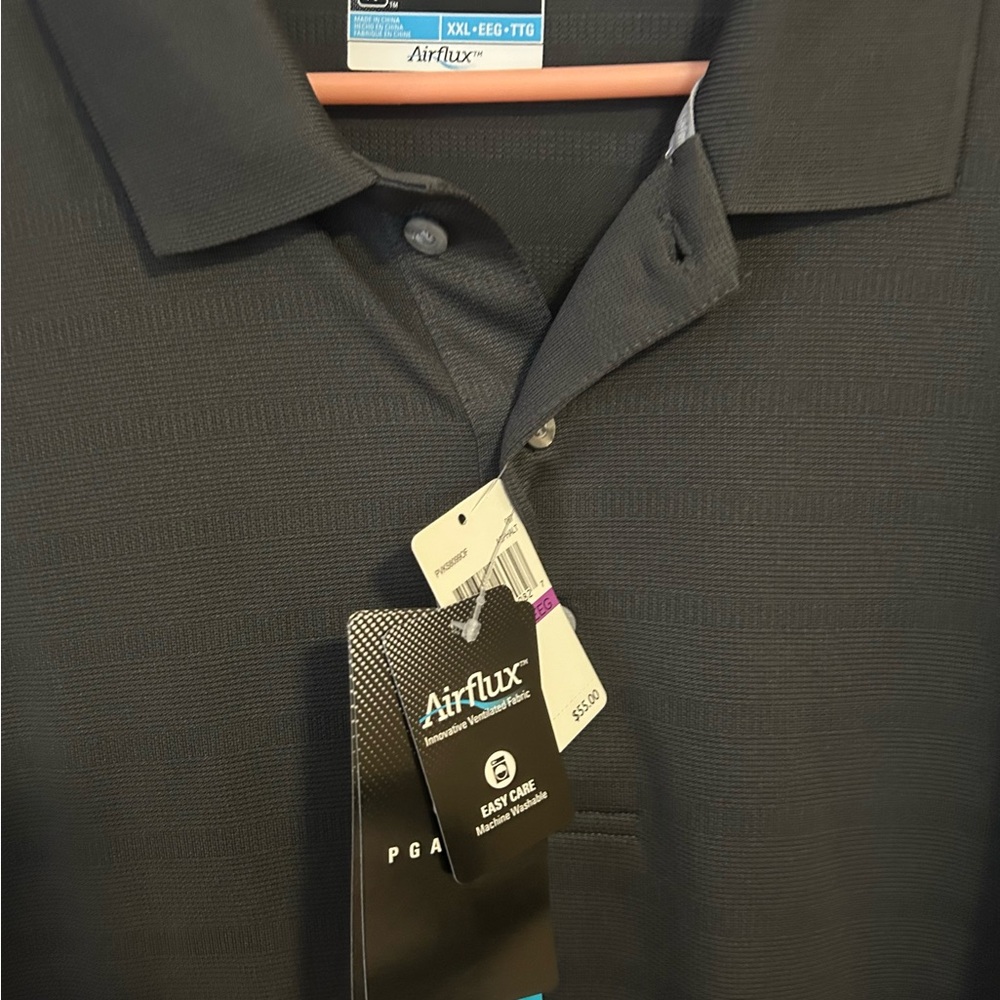 PGA Tour -Men's Dark Gray Golf Polo. Size XXL - Picture 3 of 7